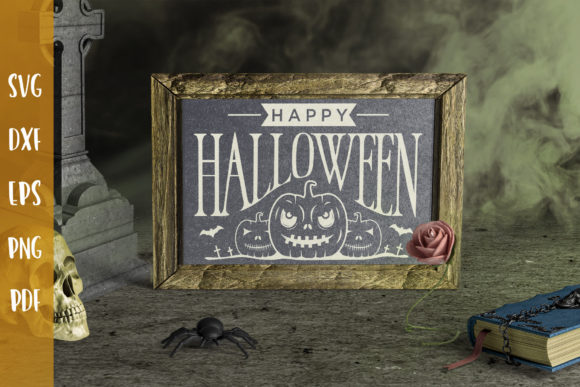 Happy Halloween SVG Halloween Sign SVG
