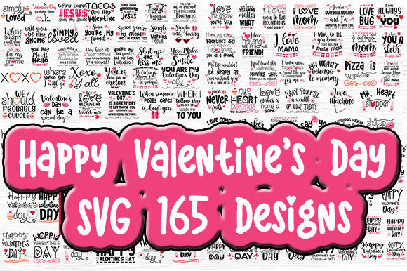 Happy Valentine’s Day SVG 165 Designs Review