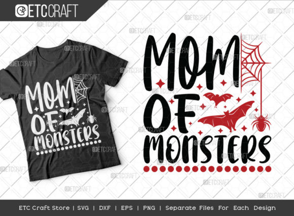 Mom of Monsters SVG Cut File Halloween