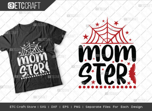 Momster SVG Cut File Halloween Mom Svg