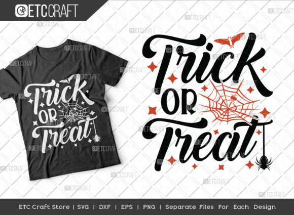 Trick or Treat SVG Cut File Spider Web